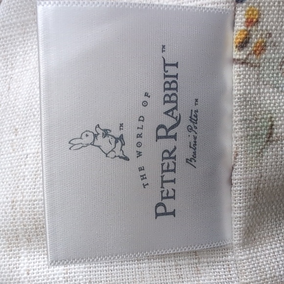 Beatrix Potter Peter Rabbit Retro Floral Throw Pillow with Butterfly Detail 🦋 - Picture 9 of 12